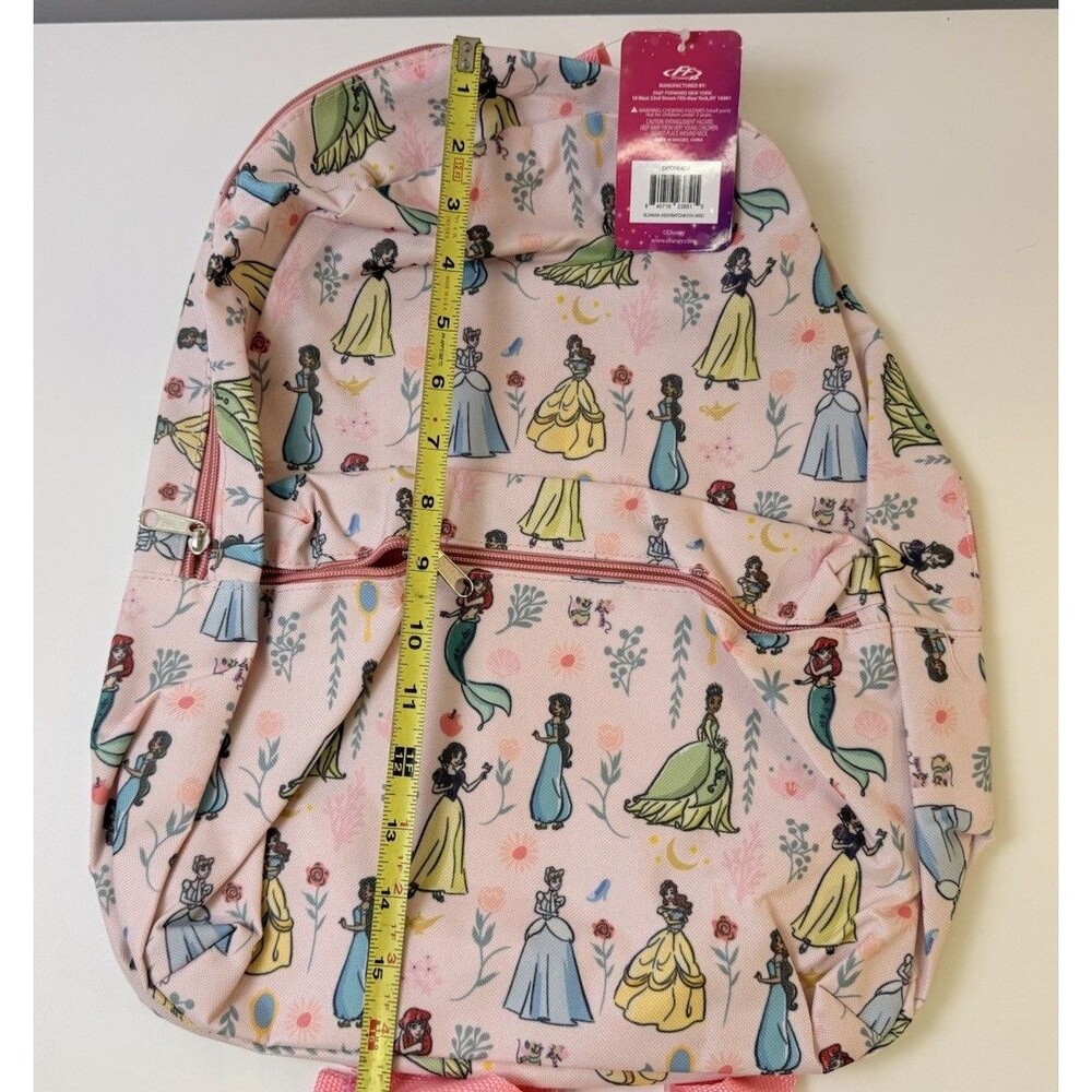 New Fast Forward Disney Princess Pink Multi-Color Large Backpack Book Bag NWT - Picture 5 of 9